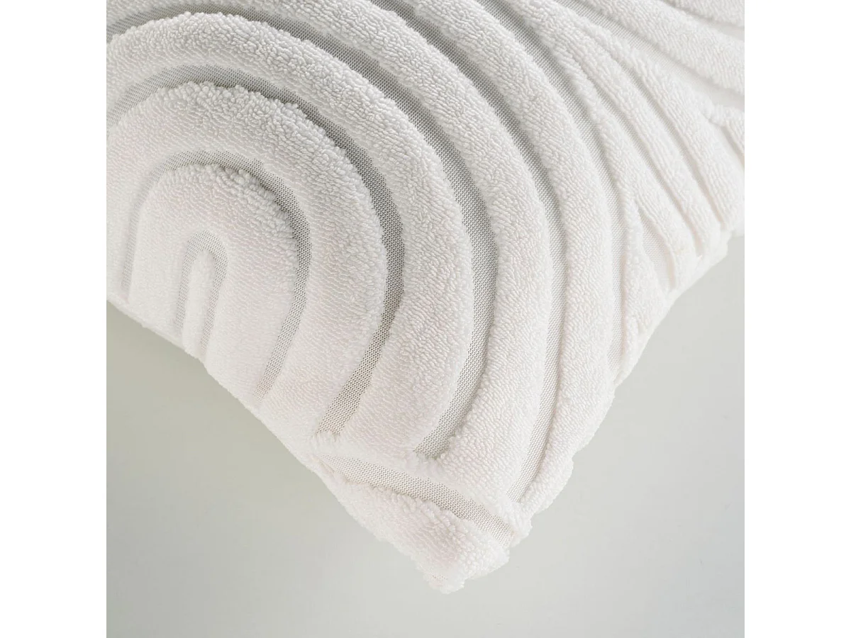 Housse de Coussin Bouclette "Solly" 40x40cm Naturel