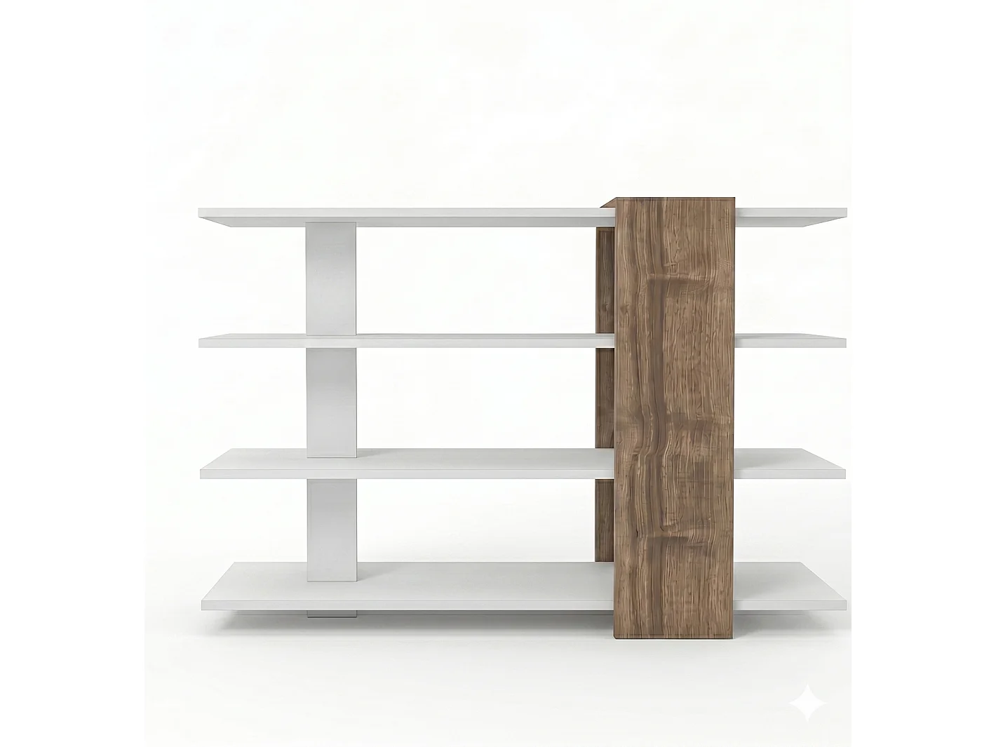 Nur 4-tier Open Shelving Bookcase and Display Unit