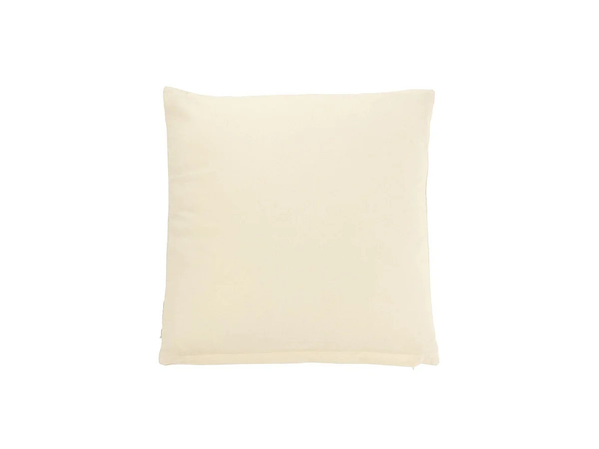 Coussin Déco en Coton "Coquillage" 50x50cm Blanc