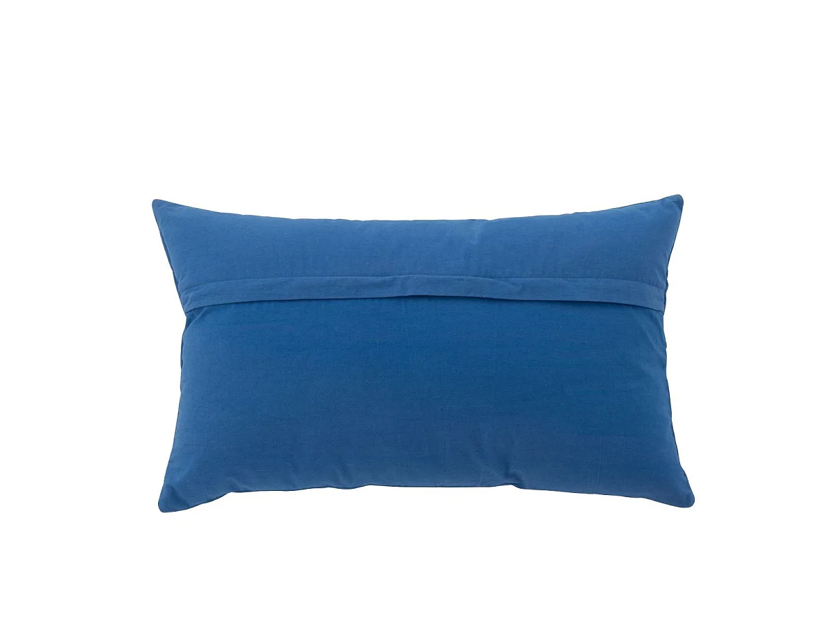Coussin Déco en Coton "Dolce Vita" 30x50cm Bleu