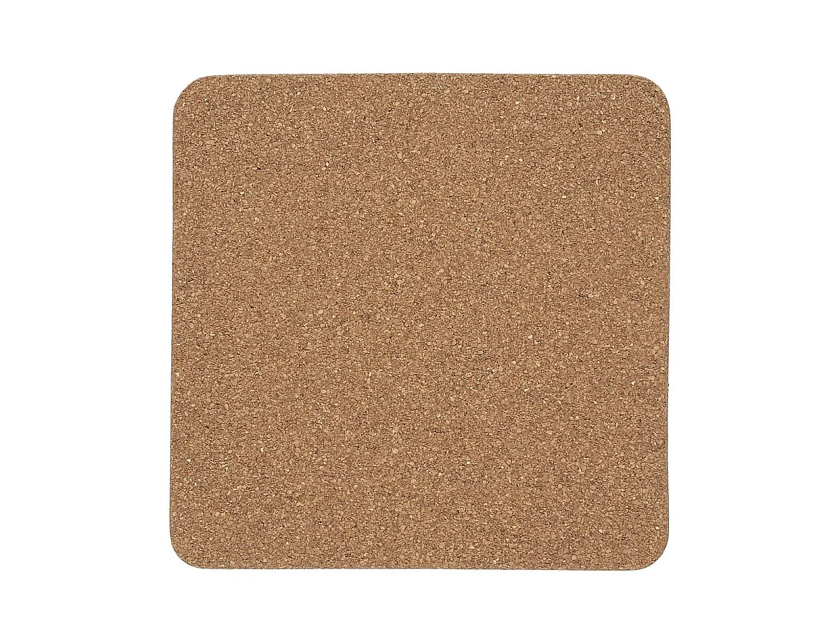 Dessous de plat carré en liège naturel de 19 cm