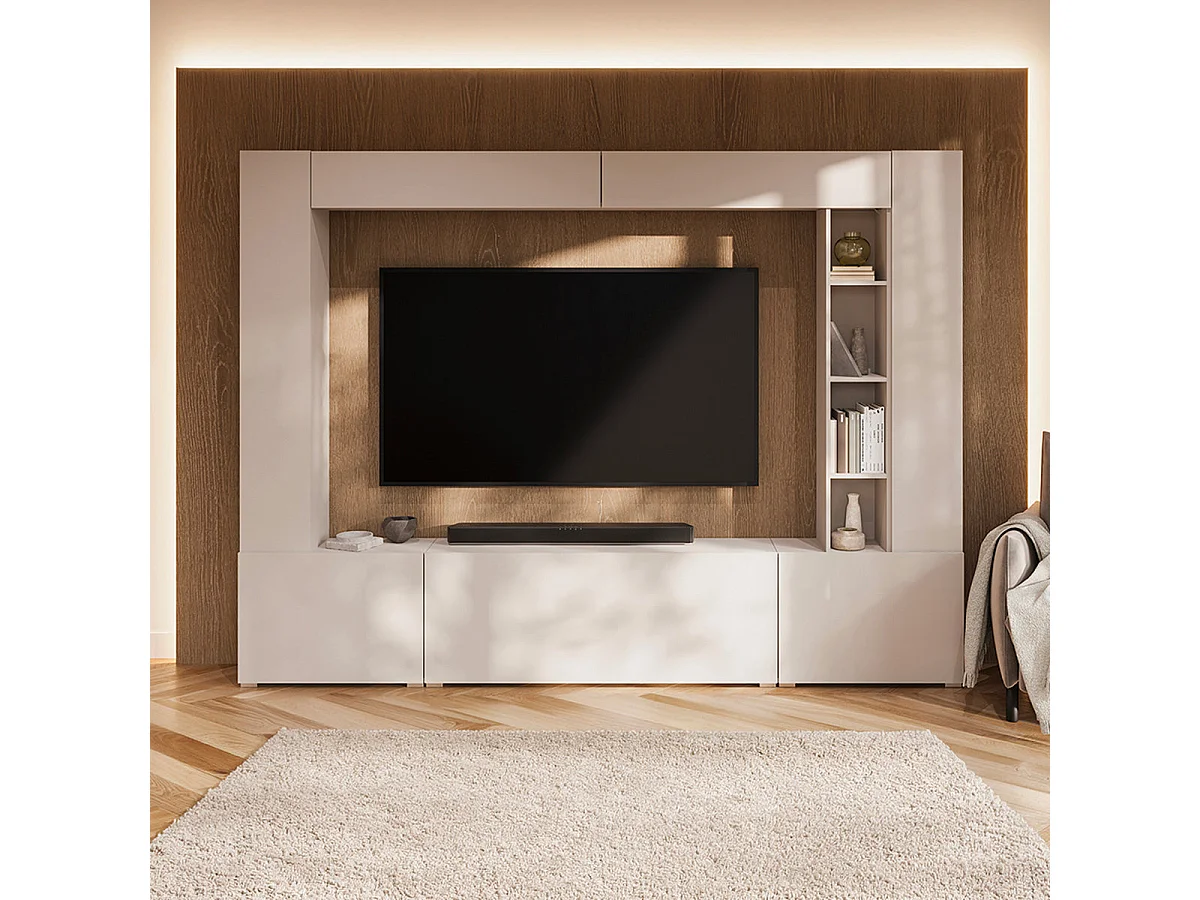 Mobile TV 5 ante 12 nicchie 260 cm Nala Cashmere