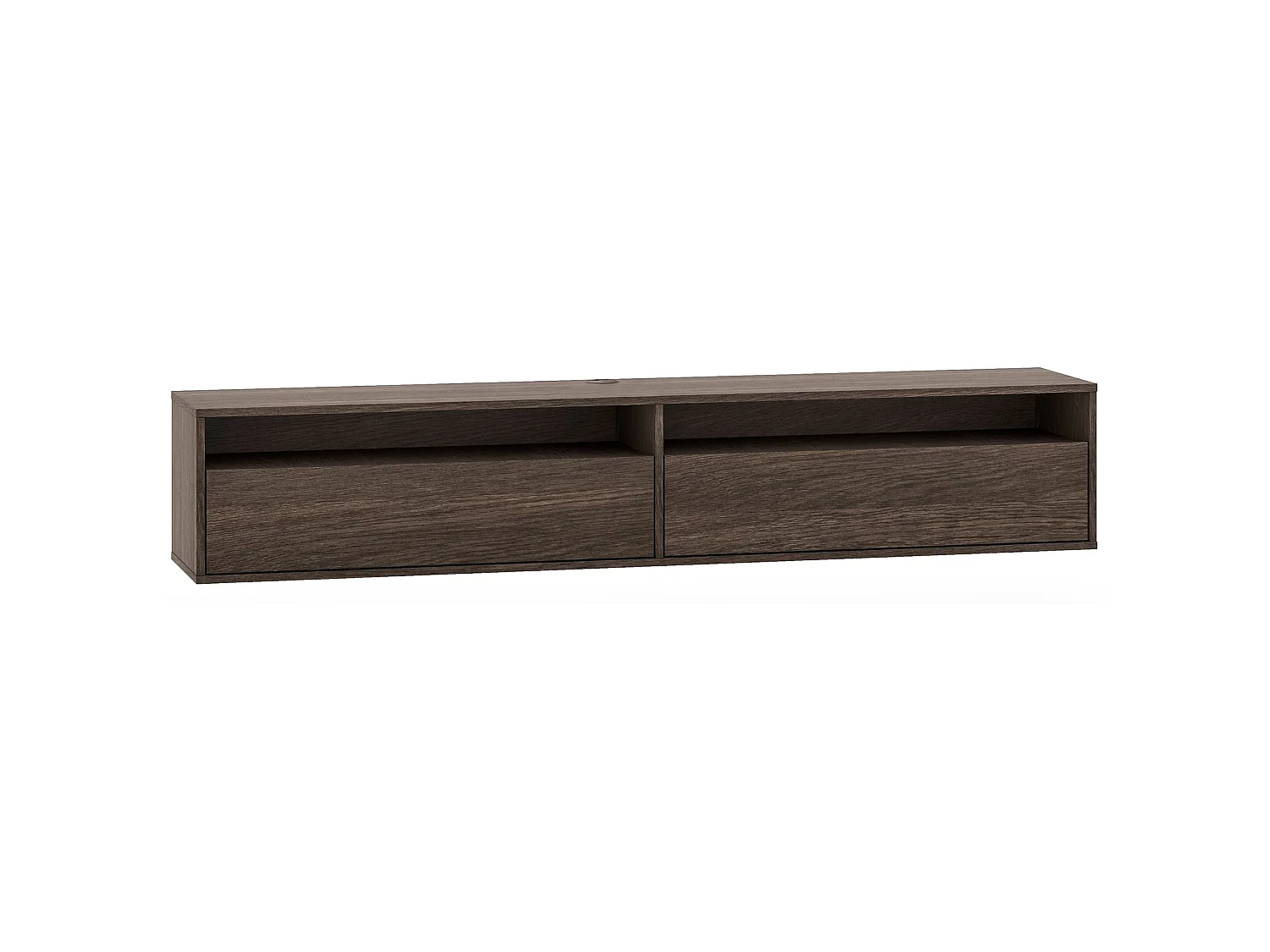 TV-Hängeboard 2-türig mit Fächern - Dunin Eiche - 180 cm - Heggers