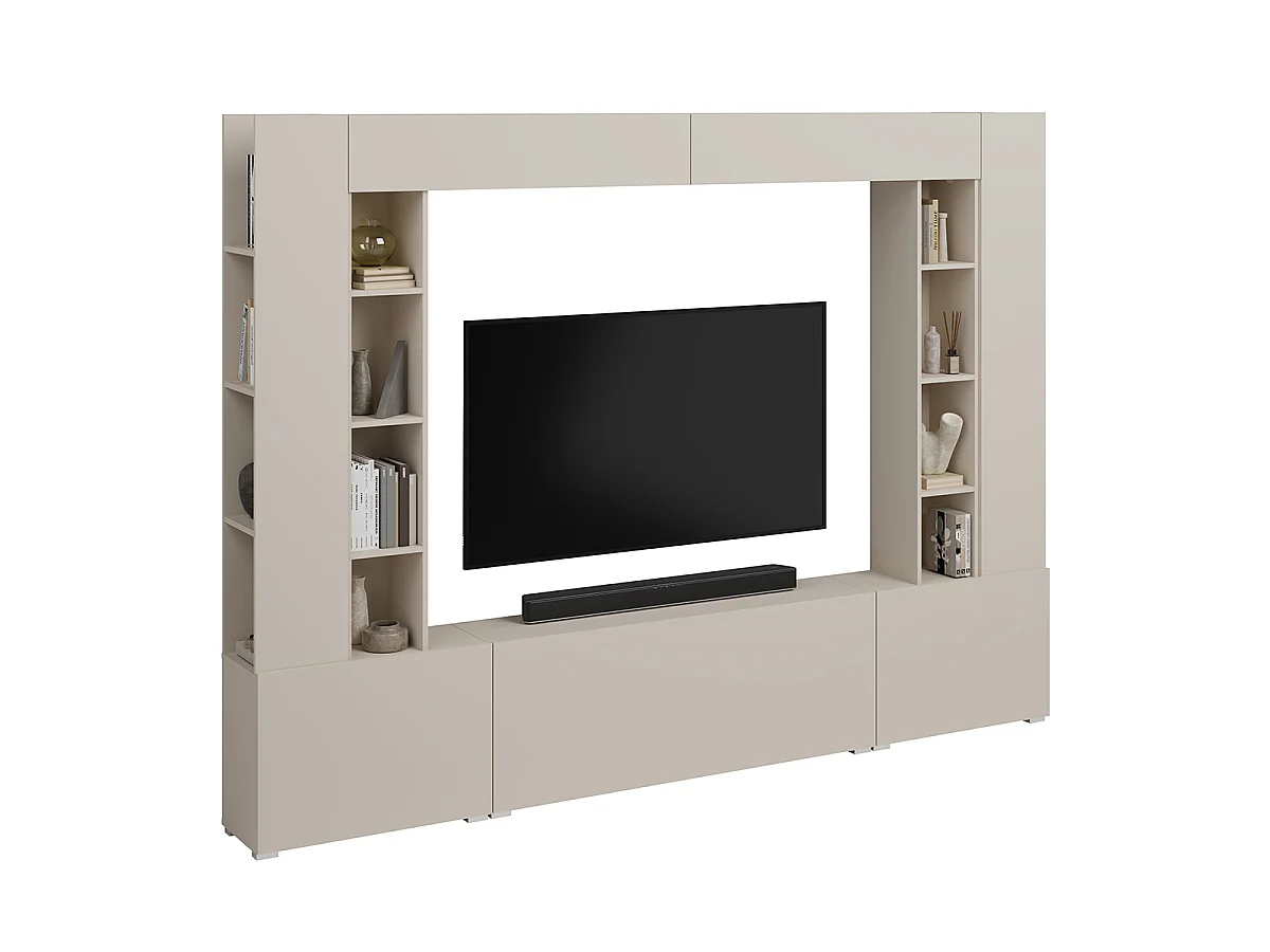 TV-møbel med 5 låger og 16 hylder 260 cm Nala Kashmir