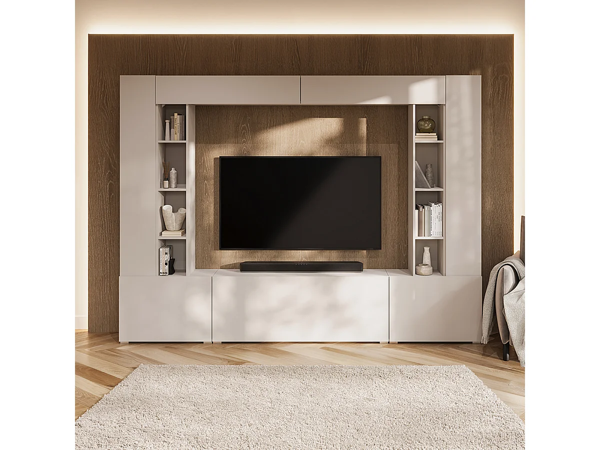 TV-møbel med 5 låger og 16 hylder 260 cm Nala Kashmir