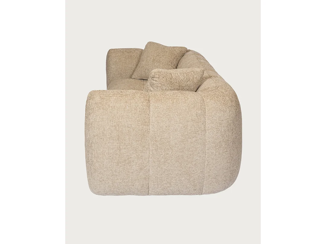 Nuage - Canapé en tissu 3 places kaki