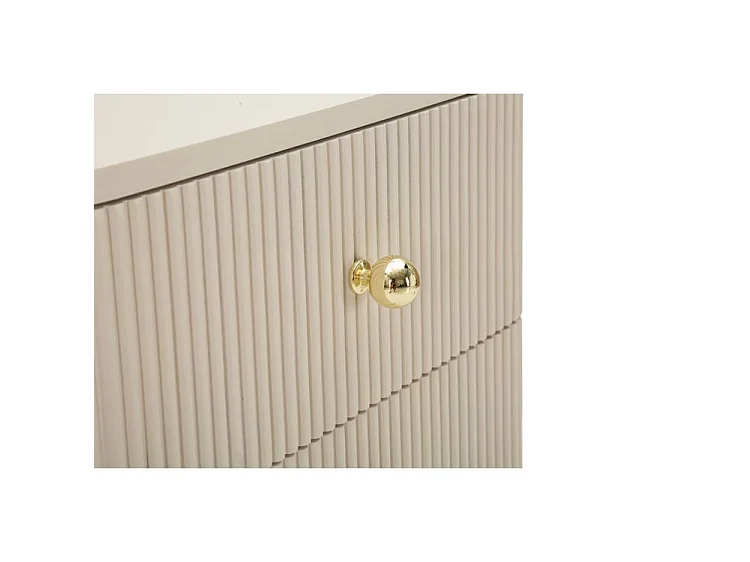 Nachttisch mit 2 Schubladen aus Holz und MDF Shy