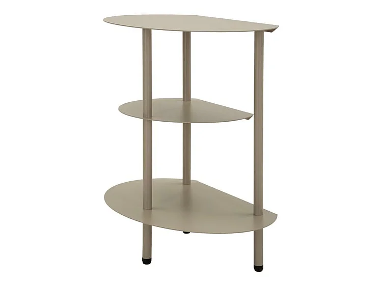 Saturn bedloper, schelpgrijs, 49,5x27,5x49,5 cm