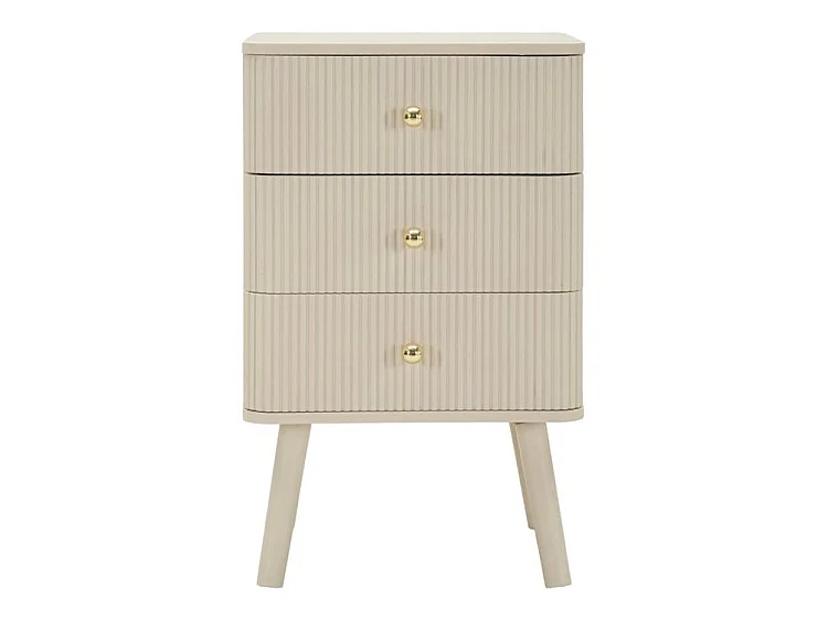 Table de chevet Shy 3 tiroirs design compact moderne