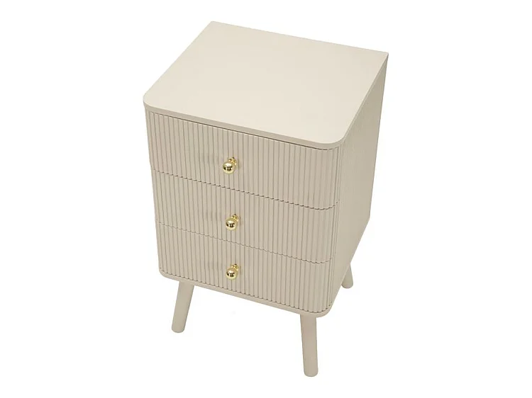 Table de chevet Shy 3 tiroirs design compact moderne