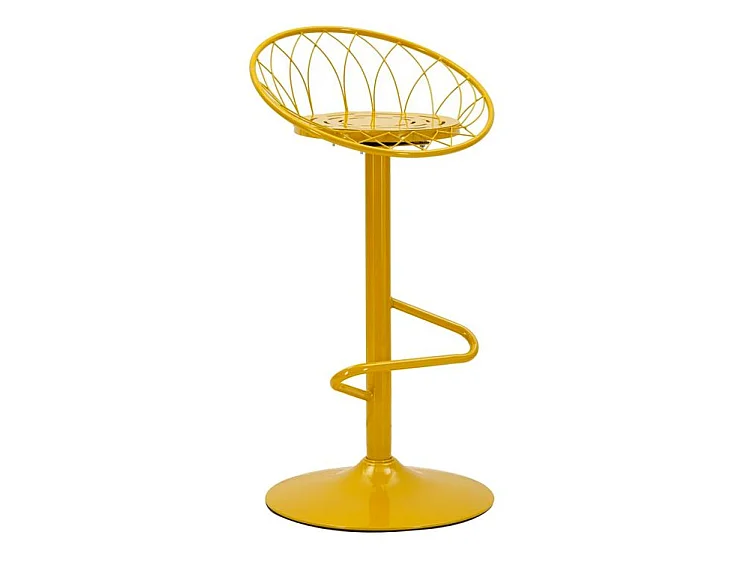 Tabouret de bar clox moutarde 49 x 45x92
