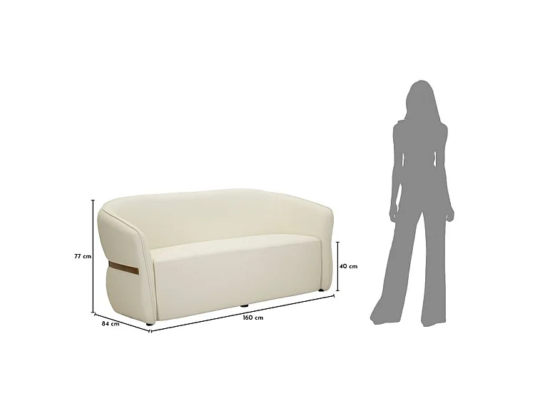 Canapé Minsk design contemporain compact et élégant