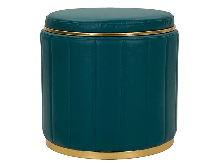 Pouf london avec queue de rangement, ø 46,5x44