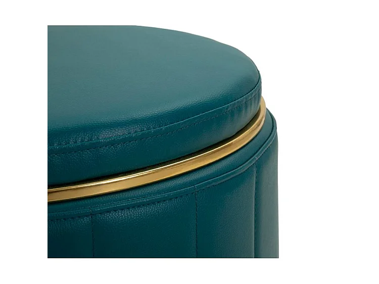 Pouf london avec queue de rangement, ø 46,5x44