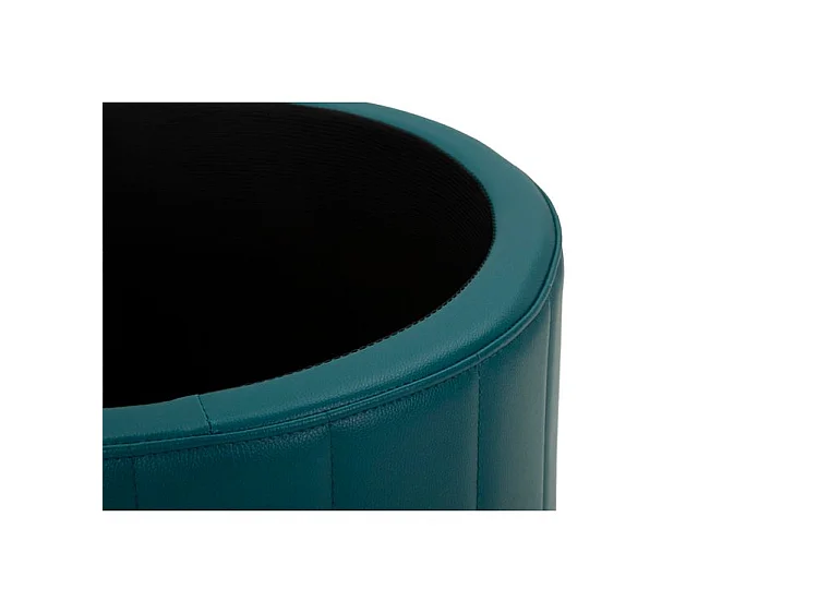 Pouf london avec queue de rangement, ø 46,5x44