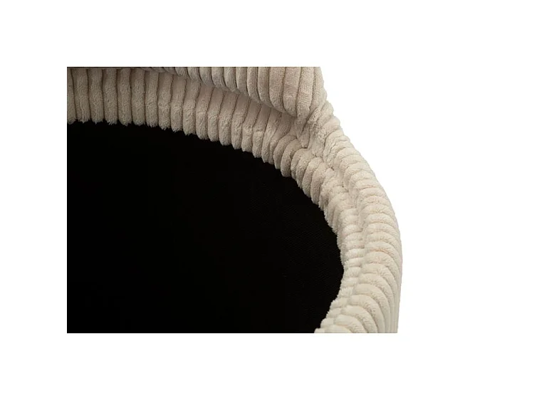 Pouf de coiffeuse dublino avec rangement, ø 47x53