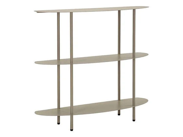 Console Saturn gris coquille design compact moderne
