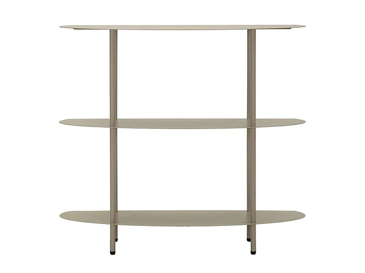 Console Saturn gris coquille design compact moderne