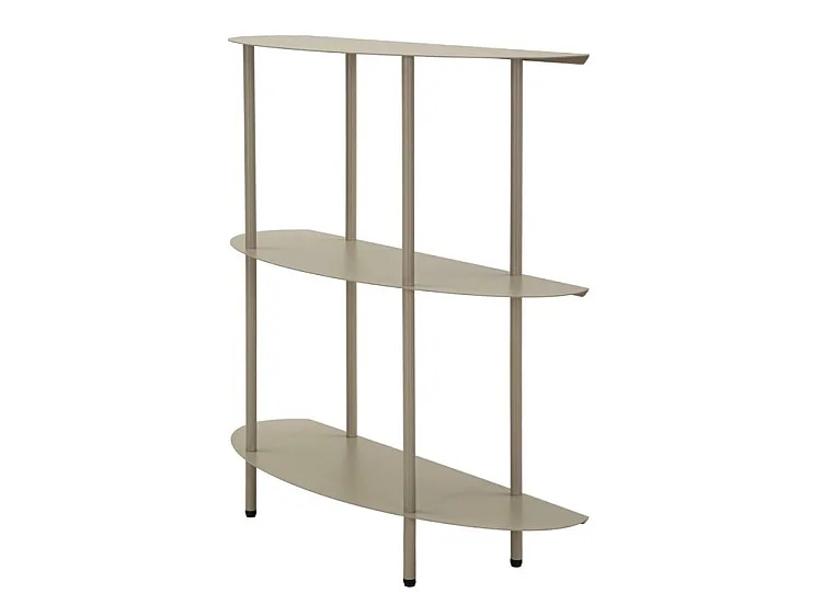 Console Saturn gris coquille design compact moderne