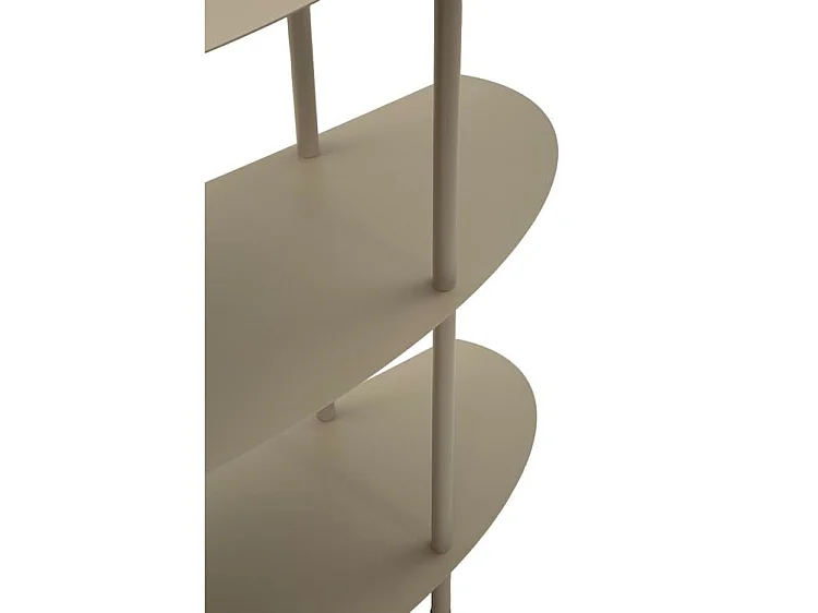 Console Saturn gris coquille design compact moderne