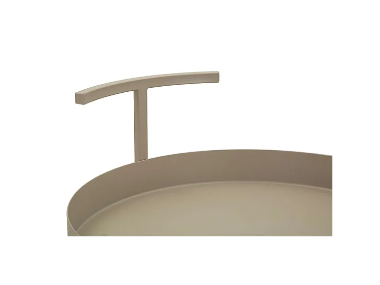 Saturn barwagen in schelpgrijs, 40x49,5x61 cm
