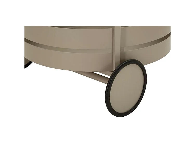 Saturn barwagen in schelpgrijs, 40x49,5x61 cm