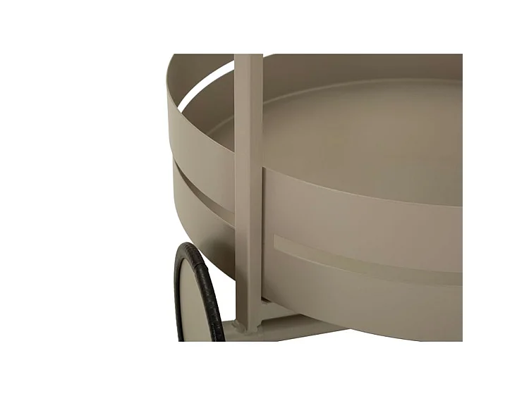 Saturn barwagen in schelpgrijs, 40x49,5x61 cm