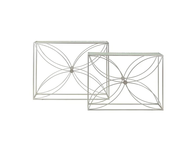 Ensemble de console paradise (2 pièces) - dimensions : 100 x 30x78 - 90 x 25x72