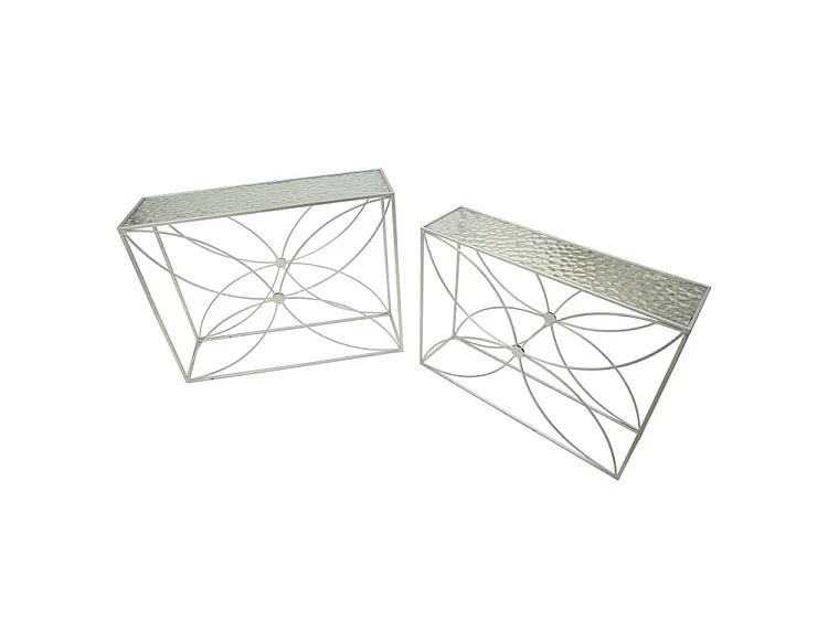 Ensemble de console paradise (2 pièces) - dimensions : 100 x 30x78 - 90 x 25x72