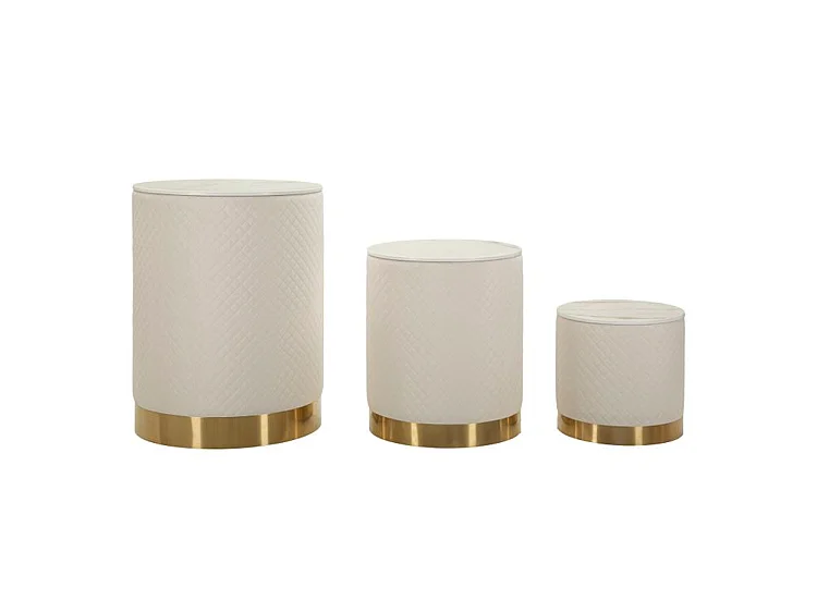 Magasin d'exposition avec ensemble de rangement 3 pièces cm ø 60x80-50x60-40x40