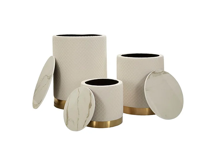 Magasin d'exposition avec ensemble de rangement 3 pièces cm ø 60x80-50x60-40x40