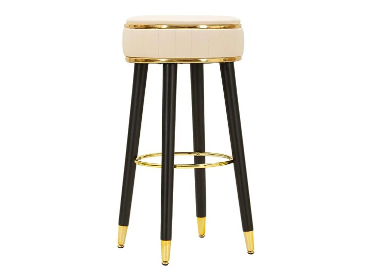 Tabouret de bar London crème design vintage élégant