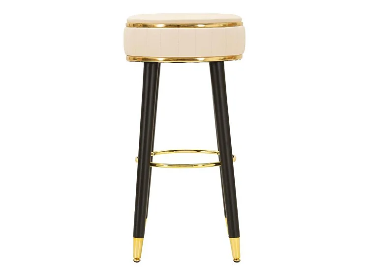 Tabouret de bar London crème design vintage élégant