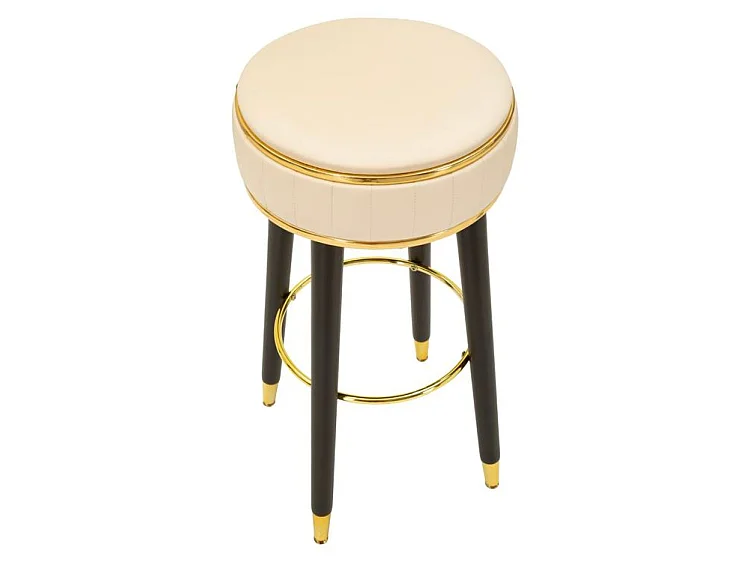 Tabouret de bar London crème design vintage élégant