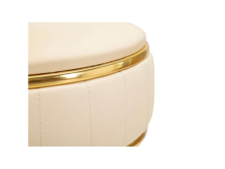 Tabouret de bar London crème design vintage élégant
