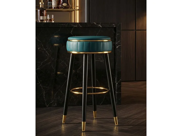 Tabouret de bar London vert design chic citadin