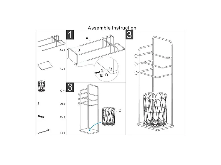 Porte-serviettes trop cm 40x30x112