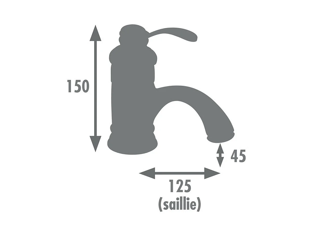 ROUSSEAU BYRON Chroom Wastafelmengkraan met Keramische Cartridge en Waterbesparende Perlator