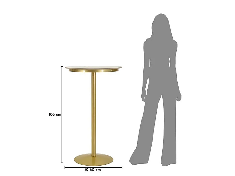 Table de bar simply cm ø 60x103