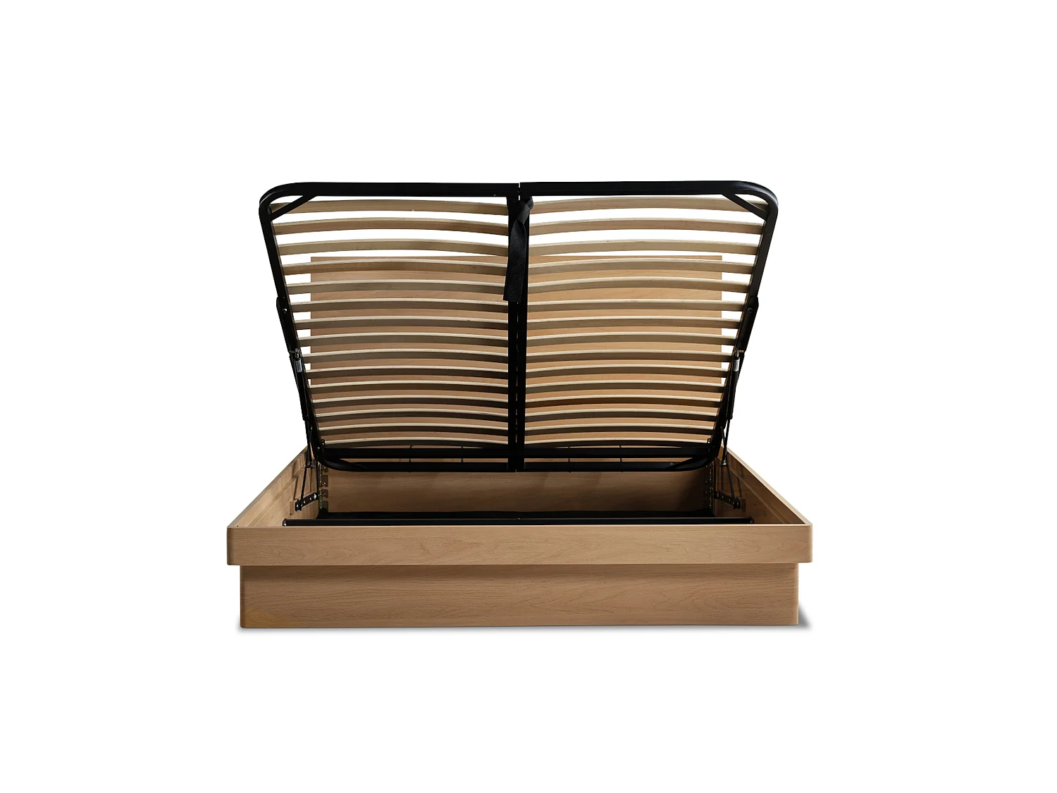 Wood Bedframe - 135 x 190 cm Bedframe in Beige