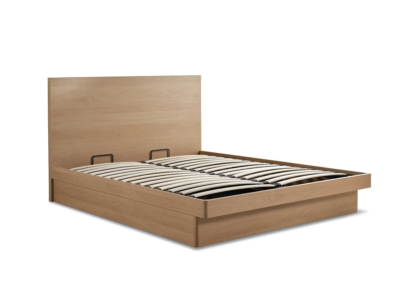 Wood Bedframe - 150 x 200 cm Bedframe in Beige