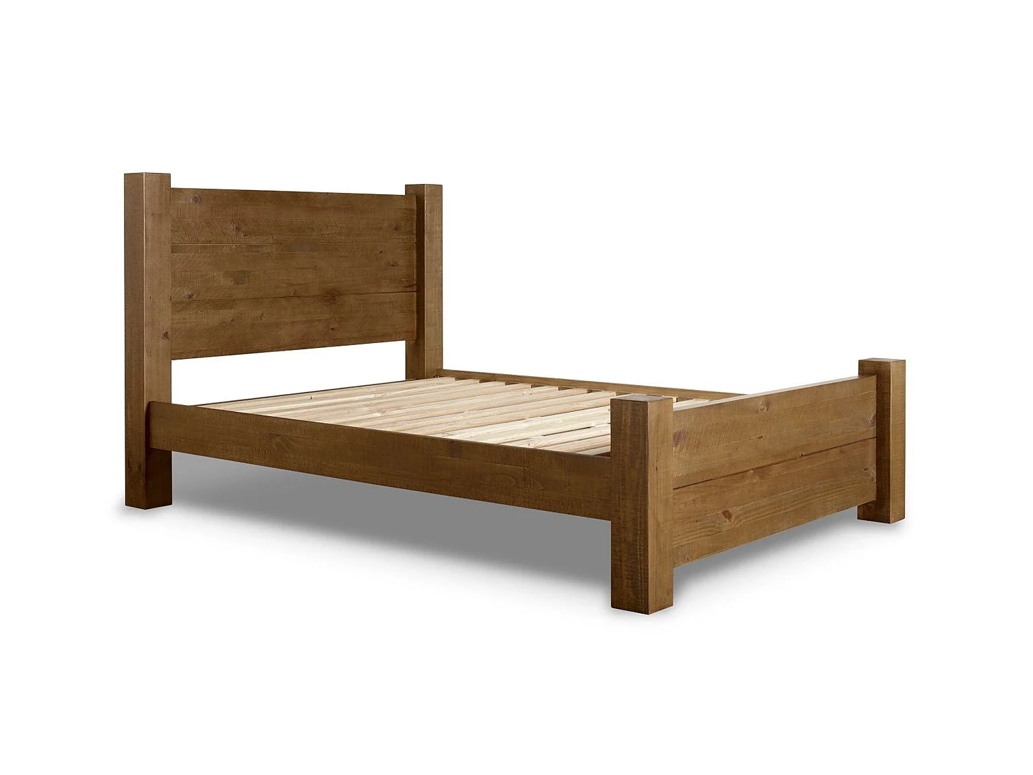 Oak Bedframe - 180 x 200 cm Bedframe in Beige