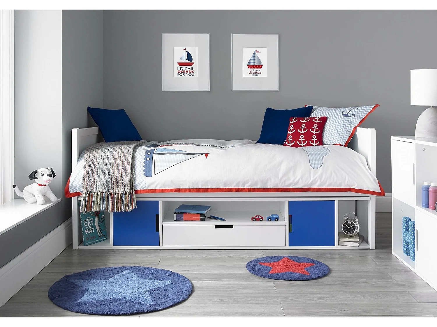 Painted Wood Cabin bed - 75 x 190 cm Cabin Bed in White