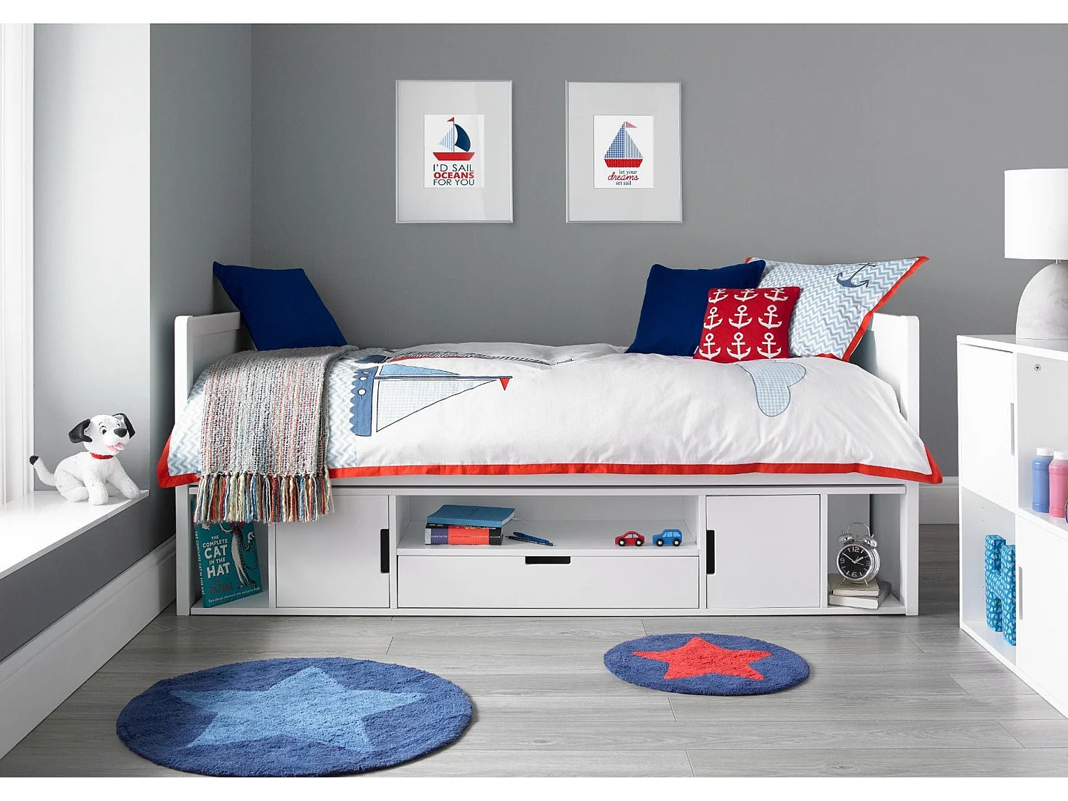 Painted Wood Cabin bed - 90 x 190 cm Cabin Bed in White
