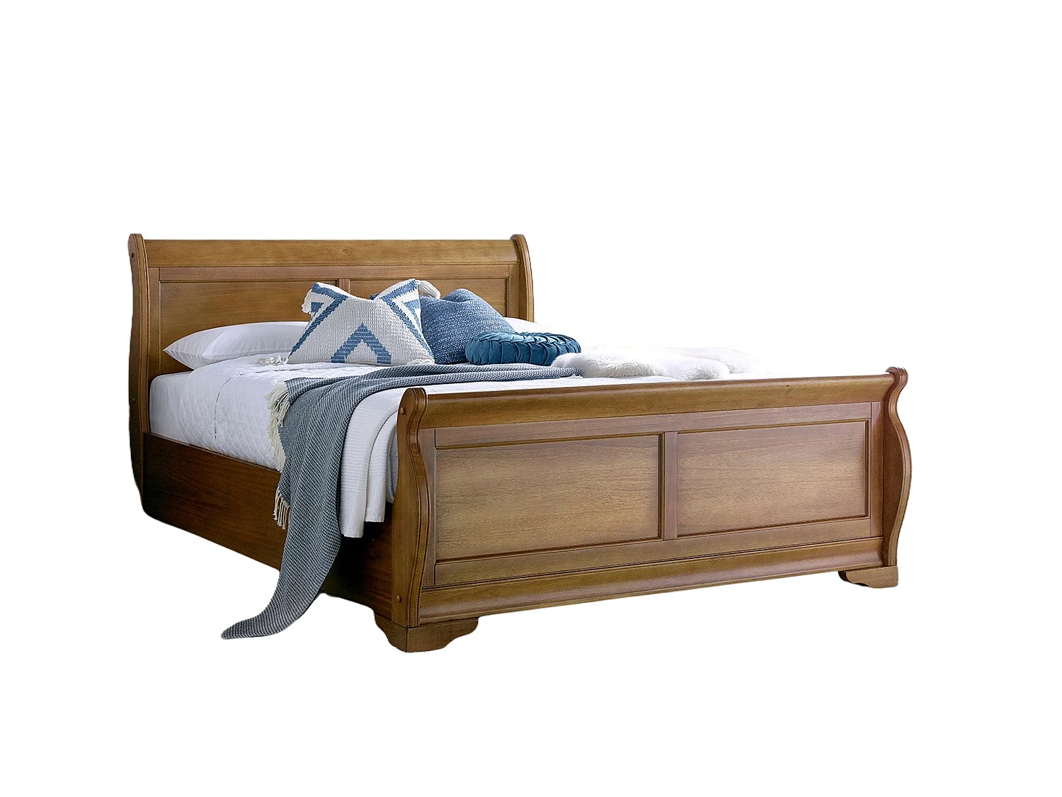 Oak Bedframe - 180 x 200 cm Bedframe in Beige