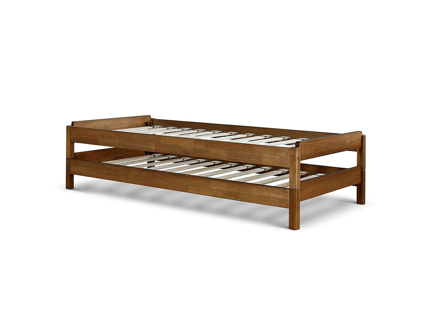 Oak Bedframe - 90 x 190 cm Bedframe in Beige