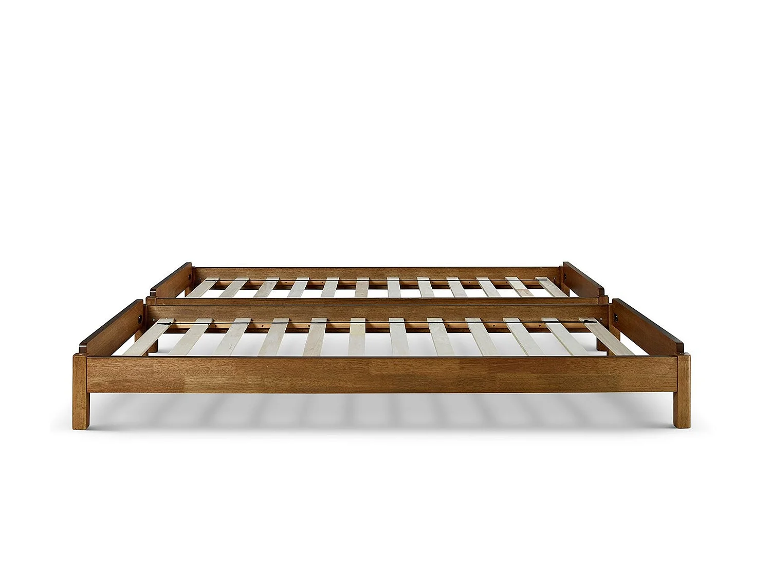 Oak Bedframe - 90 x 190 cm Bedframe in Beige