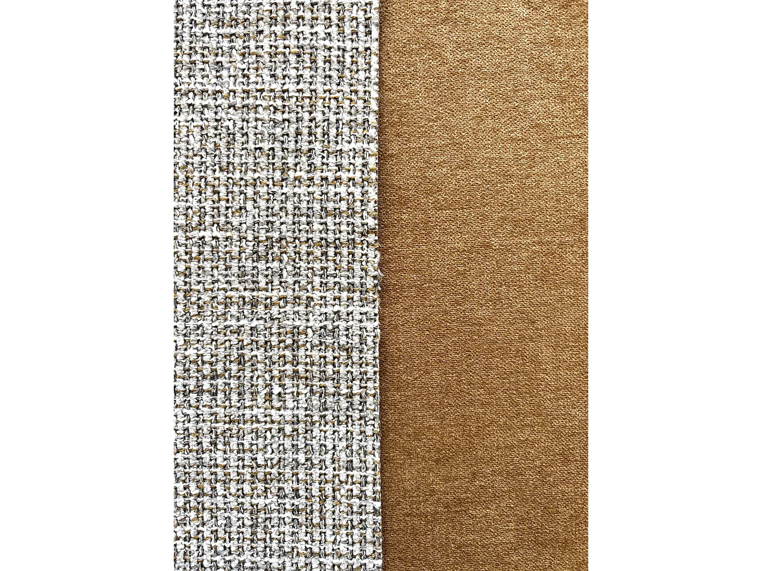 4er-Set gepolsterte Stühle, zweifarbig marmoriert in Antik/Braun mit schwarzen Metallbeinen