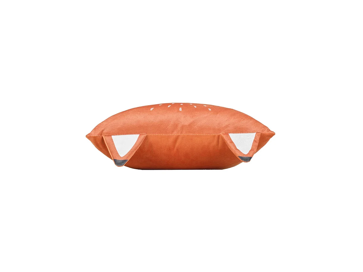 Coussin Déco Enfant en Velours "Roxy" 40x40cm Orange