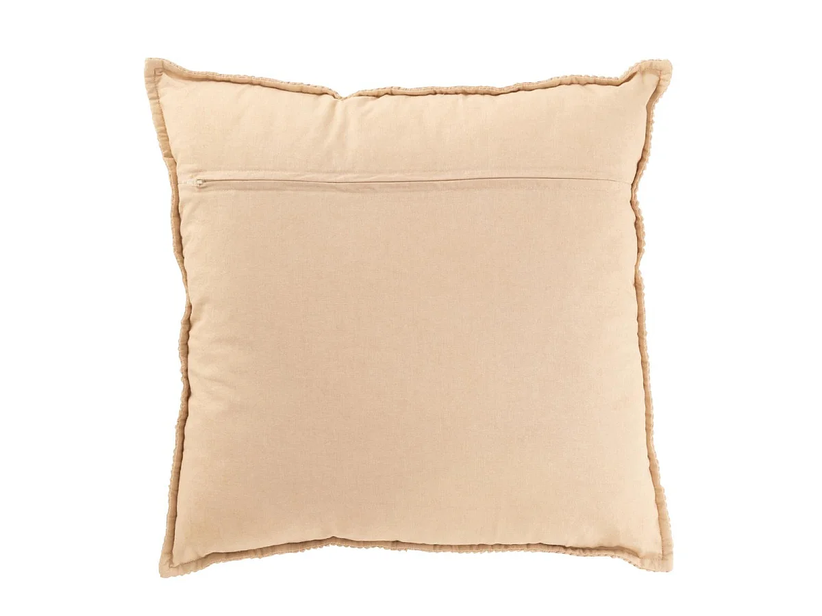 Coussin Déco à Rayures "Ivory Dreams" 45x45cm Beige